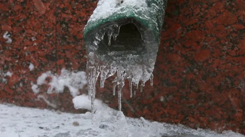 Drain In Snowing Stock Footage 47014998