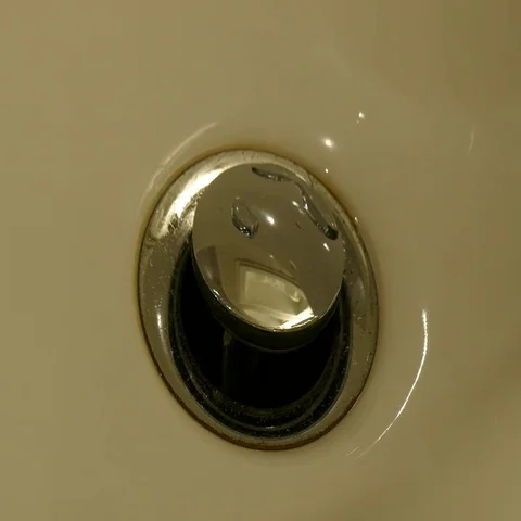 Drain of a wash basin Stock Footage 69460590