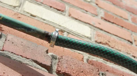 Drain water from the pipe connections Stock Footage 30051081