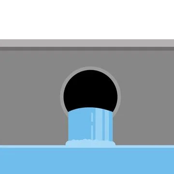 Drainage cartoon vector. free space for text. wallpaper. background. Stock Illustration