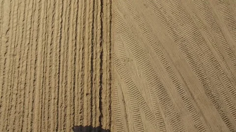 Drainage works seen by drone Stock Footage
