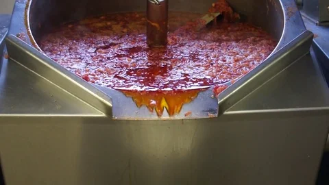 Drained cooked the soup Video stock 81252119