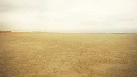 Drained Salt Lake Stock Footage 101628262