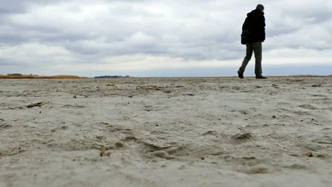 Drained Salt Lake Stock Footage 101630505