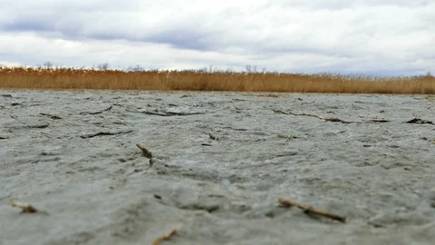 Drained Salt Lake Stock Footage 101630548
