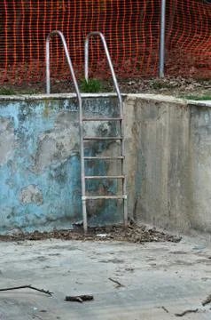 Drained swimming pool Stock Photos