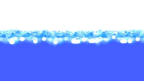 Draining blue water 3D animation with alpha matte Stock Footage 169696076