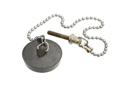 Draining cap of washbasin Stock Photos