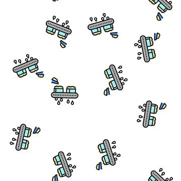 Draining cheese production vector seamless pattern Stock Illustration