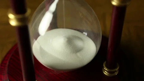 Draining Hourglass Stock Footage 81196944