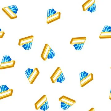 Draining system building material isometric icon seamless pattern Ilustración de archivo