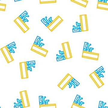 Draining system building material vector seamless pattern Stock Illustration