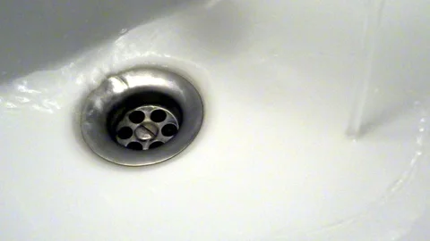 Draining water in the drain hole Video stock 87587470