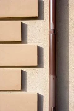 Drainpipe wall pattern Stock Photos