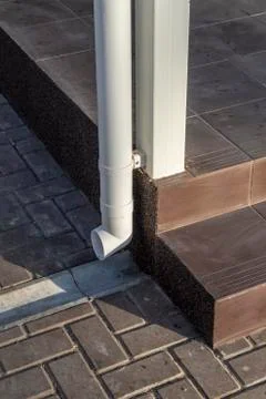 Drainpipe on the wall Stock Photos