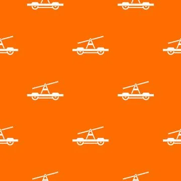 Draisine or handcar pattern seamless 库存插图