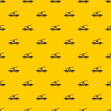 Draisine or handcar pattern vector Stock Illustration