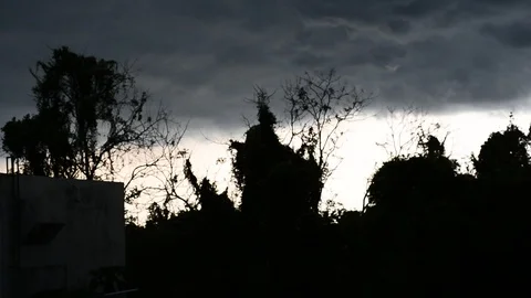 Drak cloud before strom. Stock Footage 107826757