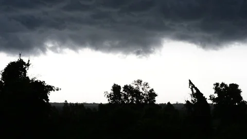Drak cloud before strom. Stock Footage 107826767
