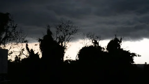 Drak cloud before strom. Stock Footage 107826955