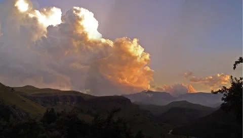 Drakensberg Clouds Stock Photos