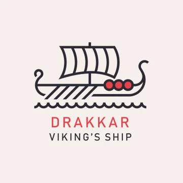 Drakkar Viking Ship Stock Illustration