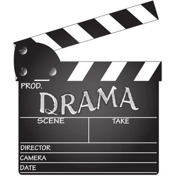 Drama Clapper Board Design Stock Illustration