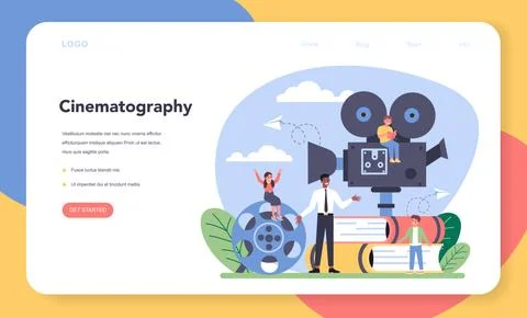 Drama class web banner or landing page. Children creative subject イラスト素材
