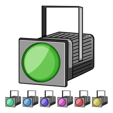 Drama spotlight stage cartoon vector graphic Stock Illustration