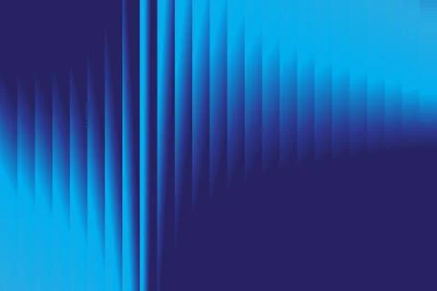 Dramatic Abstract Background with Deep Blue and Cyan Vertical Stripe Patter.. Stock Illustration