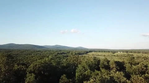 Dramatic aerial over lush mountains Stock Footage 159564557
