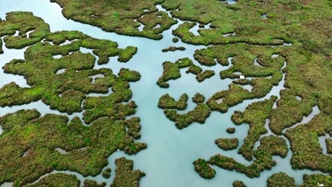 Dramatic aerial view of Drin river in Albania . Stock Footage 243000757