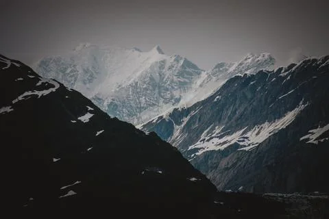Dramatic Alaskan Mountain Vista Stock Photos