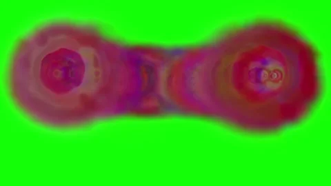 Dramatic Amber Smoke Clouds Against a Black Background Stock Footage 304546741