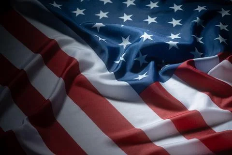 Dramatic american flag background waving patriotic Stock Photos