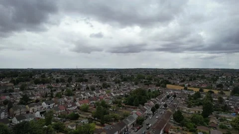 Dramatic and Beautiful Clouds and Sky over Great Britain of England UK Stock Footage 221149506