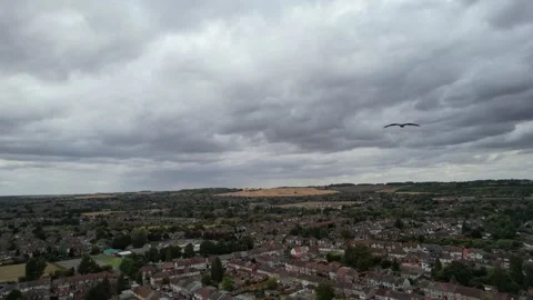 Dramatic and Beautiful Clouds and Sky over Great Britain of England UK Stock-Footage 221150140