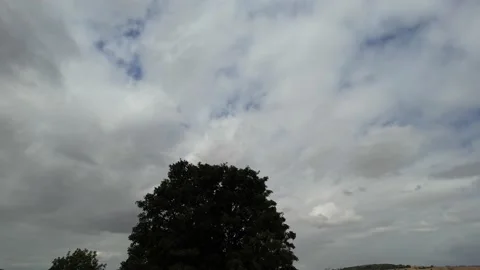 Dramatic and Beautiful Clouds and Sky over Great Britain of England UK Stock Footage 221150806