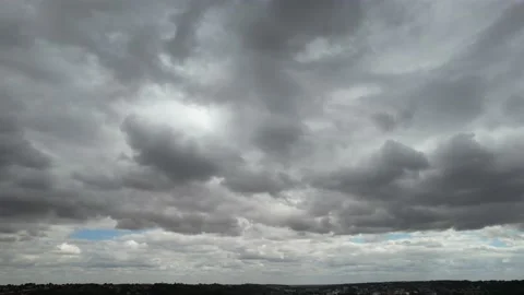 Dramatic and Beautiful Clouds and Sky over Great Britain of England UK Video stock 221150822