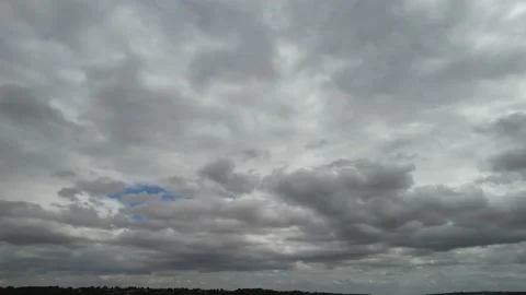 Dramatic and Beautiful Clouds and Sky over Great Britain of England UK Stock Footage 221150840