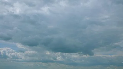 Dramatic and Beautiful Cloudy Sky Filled With Varied and Intriguing Cloud Textur 写真素材