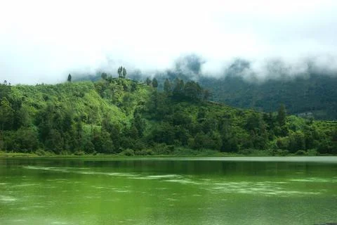 Dramatic and beautiful natural view lake Stock Photos