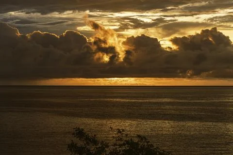 Dramatic And Beautiful Sunset Stock Photos