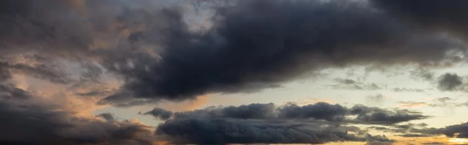 Dramatic and Colorful Cloudscape Background Stock Photos