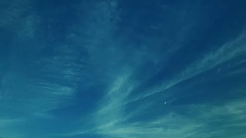 Dramatic and Intriguing Cloud Patterns Displayed in the Beautifully Clear Blue S Stock Photos