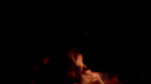 Dramatic and mesmerizing Flames along with Smoke on a rich Black Background that Stock Footage 310571626