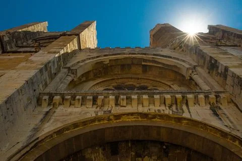 Dramatic and scenic view of Se Cathedral (The Patriarchal Cathedral of St. Ma Stock Photos