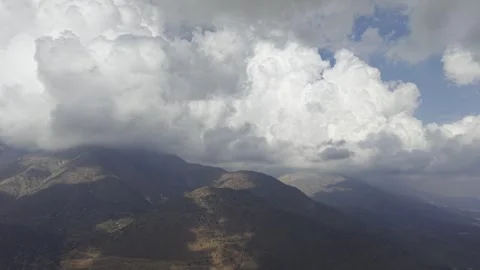 Dramatic Andes Foothills Over San Carlos de Apoquindo Stock Footage 338009449