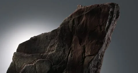Dramatic Angled View of Jagged Rock Formation. Stock Footage 275256839