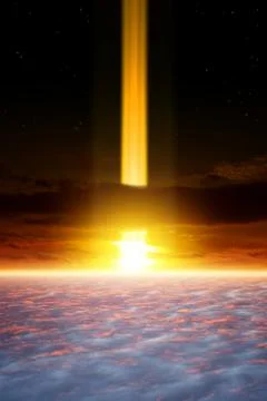 Dramatic apocalyptic background Stock Illustration